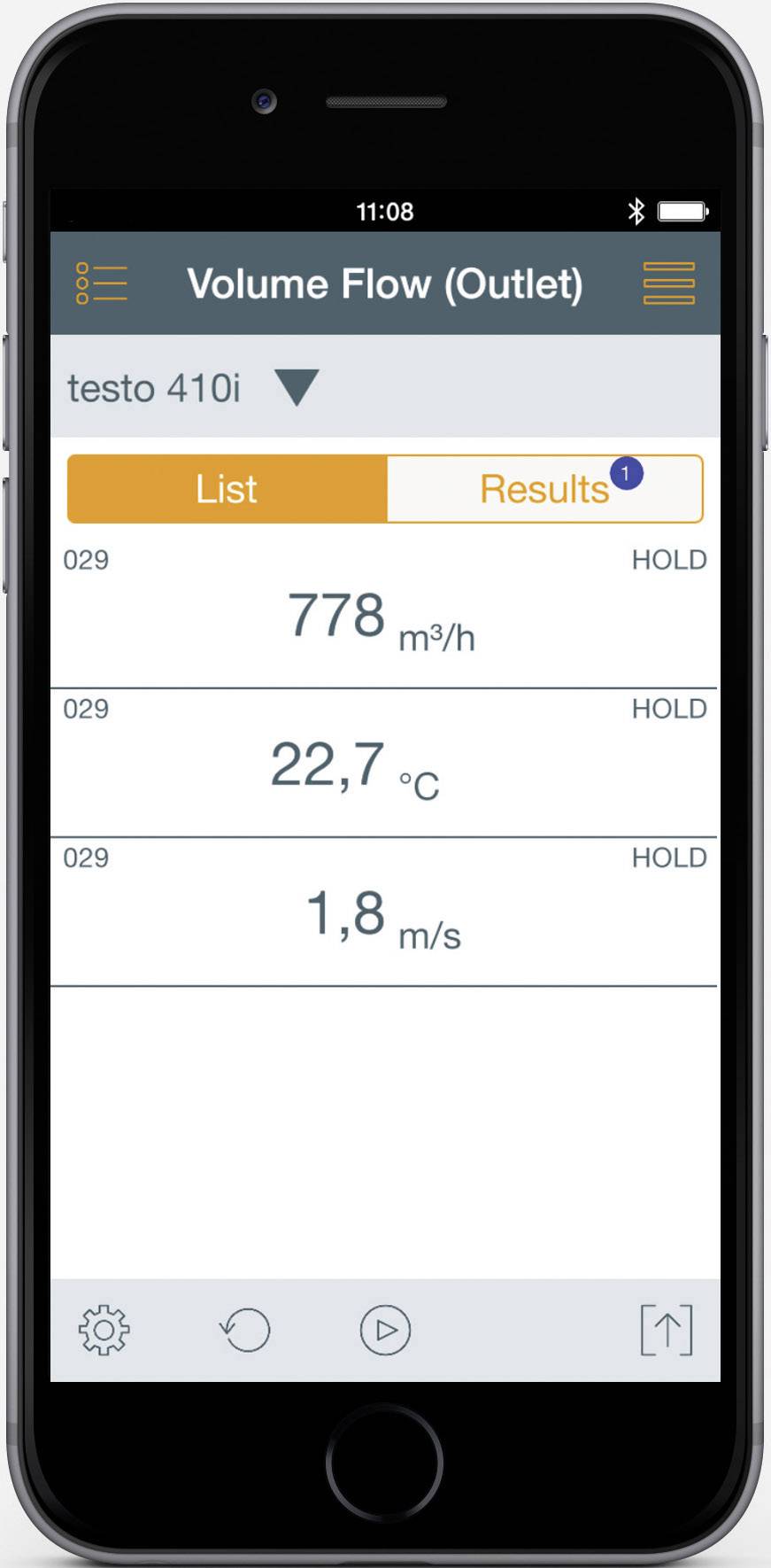 Testo 410i Smart Probes Anemometer 0.4 bis 30 m/s