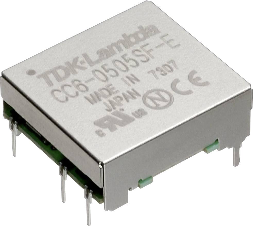 TDK-Lambda CC6-0512SF-E DC/DC-Wandler, Print 5 V/DC 12 V/DC, 15 V/DC 0.5 A 6 W Anzahl Ausgänge: 1 x