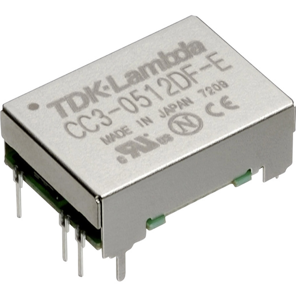 TDK-Lambda CC3-2412DF-E DC/DC-Wandler, Print 24 V/DC -12 V/DC, 12 V/DC, 15 V/DC 0.125A 3W Anzahl Ausgänge: 2 x Inhalt 1St.