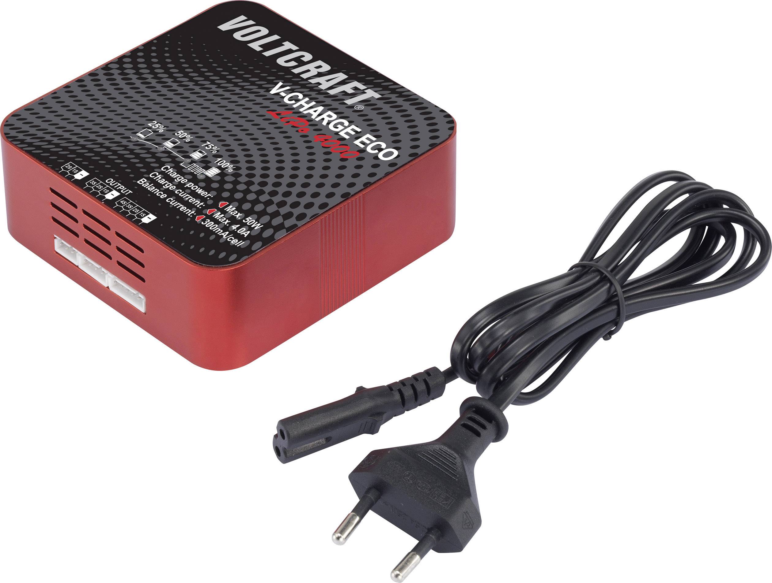 VOLTCRAFT V-Charge Eco LiPo 4000 Modellbau-Ladegerät 230 V, 115V 4A LiPo