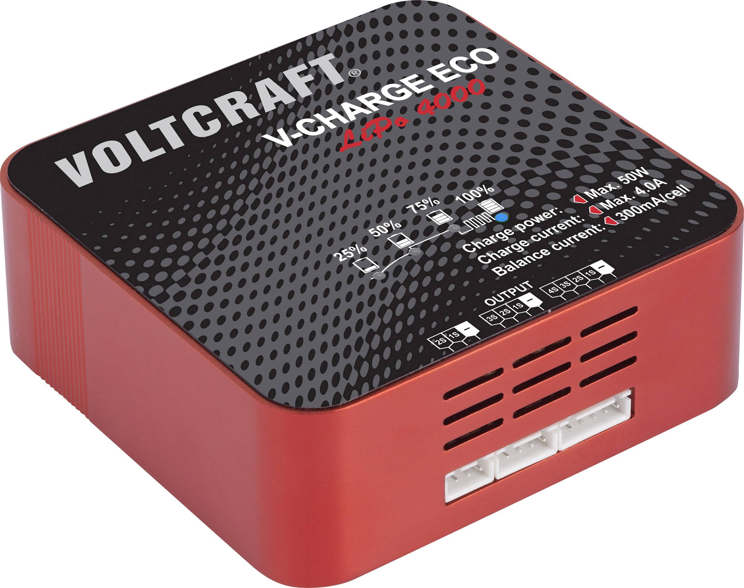 VOLTCRAFT V-Charge Eco LiPo 4000 Modellbau-Ladegerät 230 V, 115 V 4 A LiPo