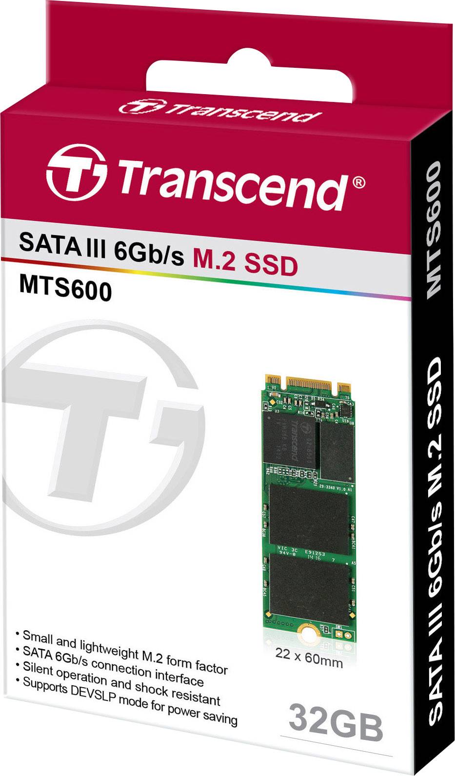 Transcend MTS600 32 GB Interne M.2 SATA SSD 2260 M.2 Retail TS32GMTS600