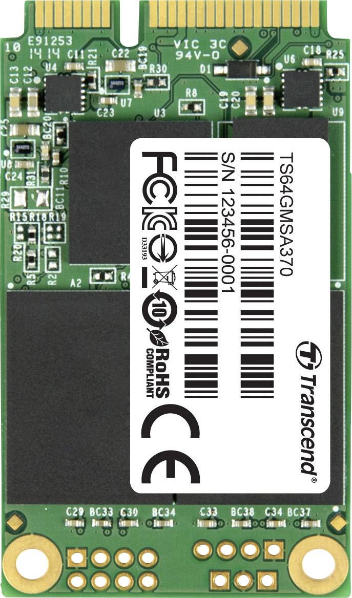 Transcend 370 64 GB Interne mSATA SSD mSATA Retail TS64GMSA370