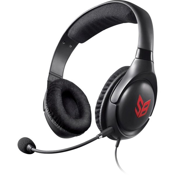 Creative Sound Blaster Blaze Gaming Over Ear Headset kabelgebunden Stereo Schwarz, Rot Mikrofon-Rauschunterdrückun Creative Sound Blaster Blaze Gaming Over Ear Headset kabelgebunden Stereo Schwarz, Rot Mikrofon-Rauschunterdrückun