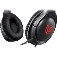 Creative Sound Blaster Blaze Over Ear Headset kabelgebunden Stereo Schwarz, Rot Mikrofon-Rauschunterdrückung Lautstärkeregelung, Mikrofon-Stummscha Creative Sound Blaster Blaze Over Ear Headset kabelgebunden Stereo Schwarz, Rot Mikrofon-Rauschunterdrückung Lautstärkeregelung, Mikrofon-Stummscha