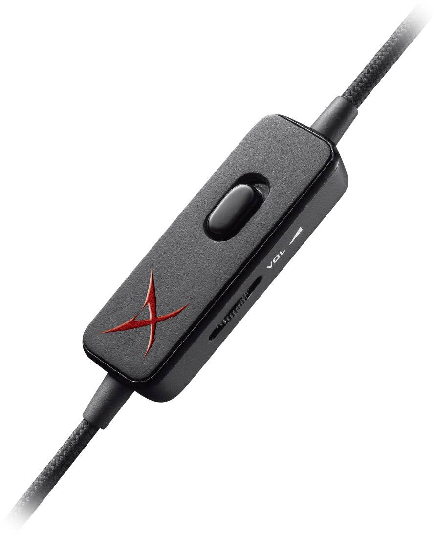 Sound BlasterX H3 Gaming Over Ear Headset kabelgebunden Stereo Schwarz, Rot Mikrofon-Rauschunterdrückung, Noise Cancelling