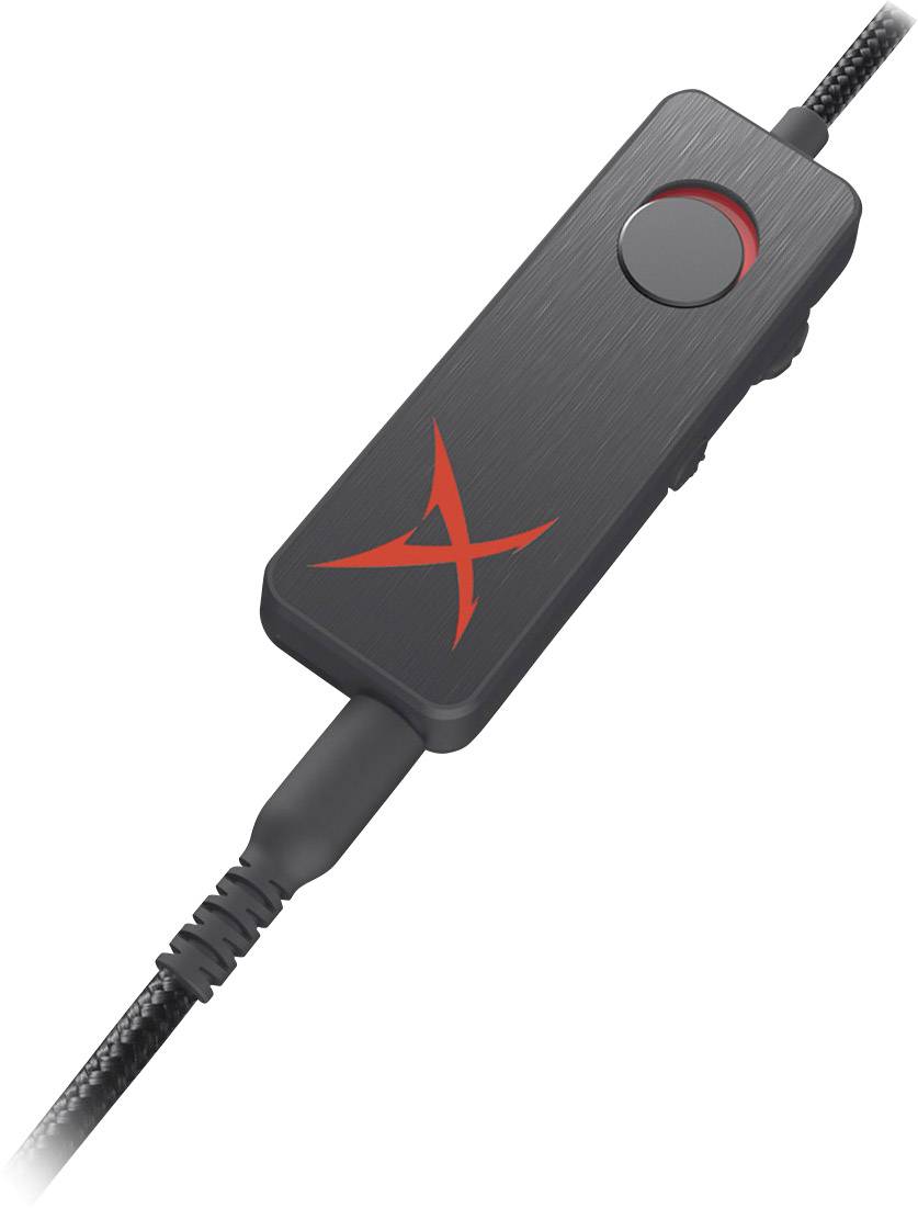 Creative Sound BlasterX H7 Over Ear Headset kabelgebunden 7.1 Surround Schwarz Mikrofon-Rauschunterdrückung Lautstärkeregelung, Mikrofon-Stummschal