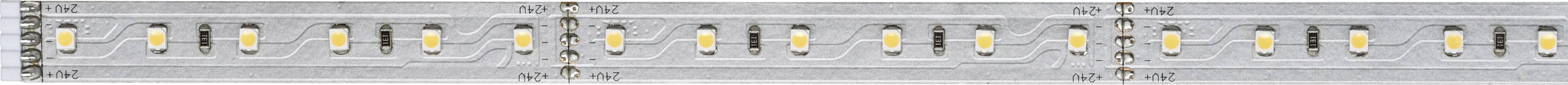 LED-Streifen mit 12 SMD-LEDs, gleichmäßig verteilt auf einem schmalen Band.