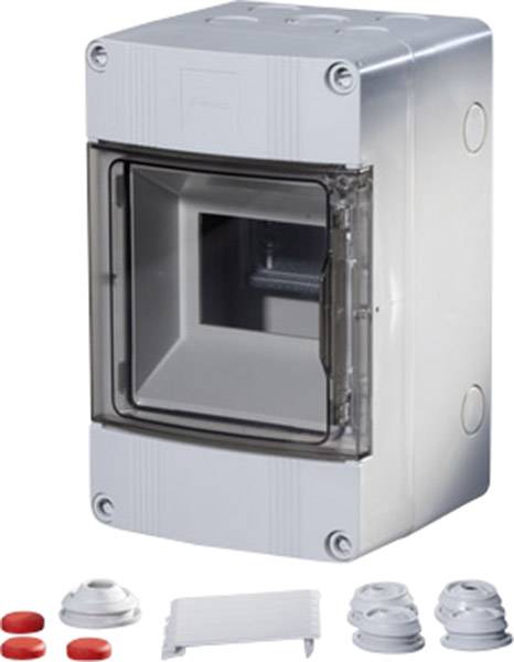 F-Tronic 7240026 APV4 Verteilerschrank Aufputz Anzahl Teilungen = 4 Anzahl Reihen = 1 Inhalt 1St.