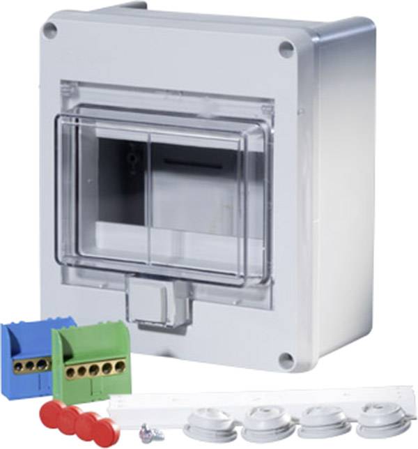 F-Tronic 7240051 KV06WDKE Verteilerschrank Aufputz Anzahl Teilungen = 6 Anzahl Reihen = 1 Inhalt 1 St.