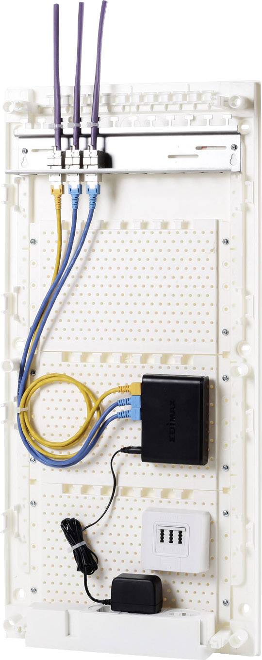 F-Tronic 7250033 JUMBO48K Verteilerschrank Hohlwand, Unterputz Anzahl Teilungen = 12 Anzahl Reihen = 4 Inhalt 1 St.