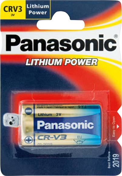 Panasonic CRV3L Fotobatterie CR V3 Lithium 3300 mAh 3 V 1 St.