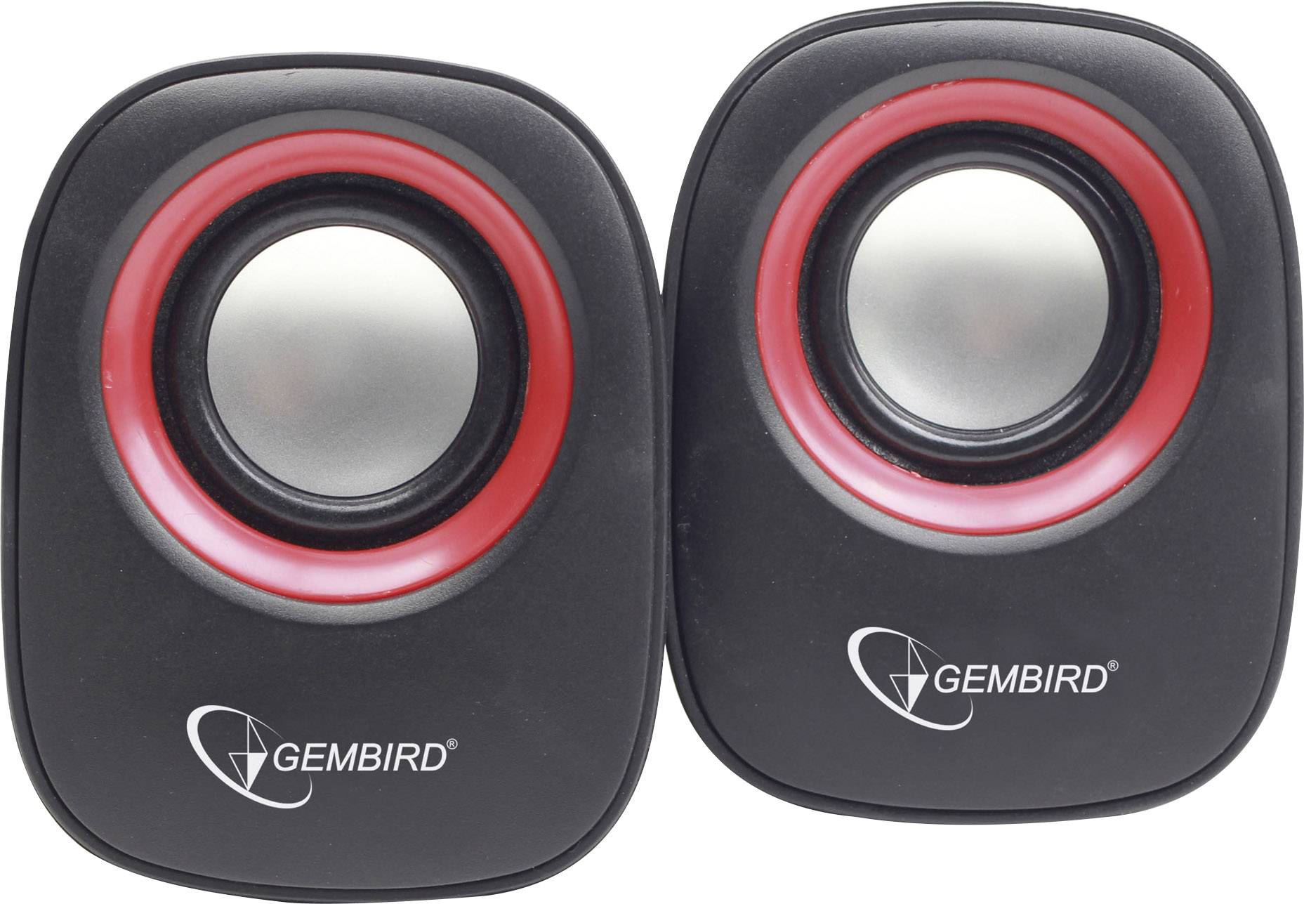 Gembird SPK-107A 2.0 PC-Lautsprecher Kabelgebunden 6 W Schwarz, Rot
