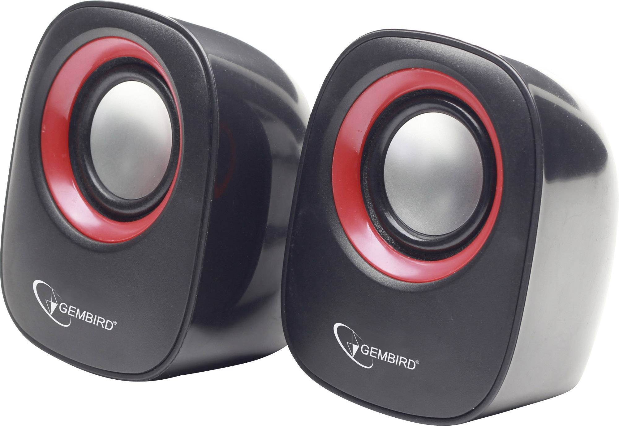 Gembird SPK-107A 2.0 PC-Lautsprecher Kabelgebunden 6 W Schwarz, Rot