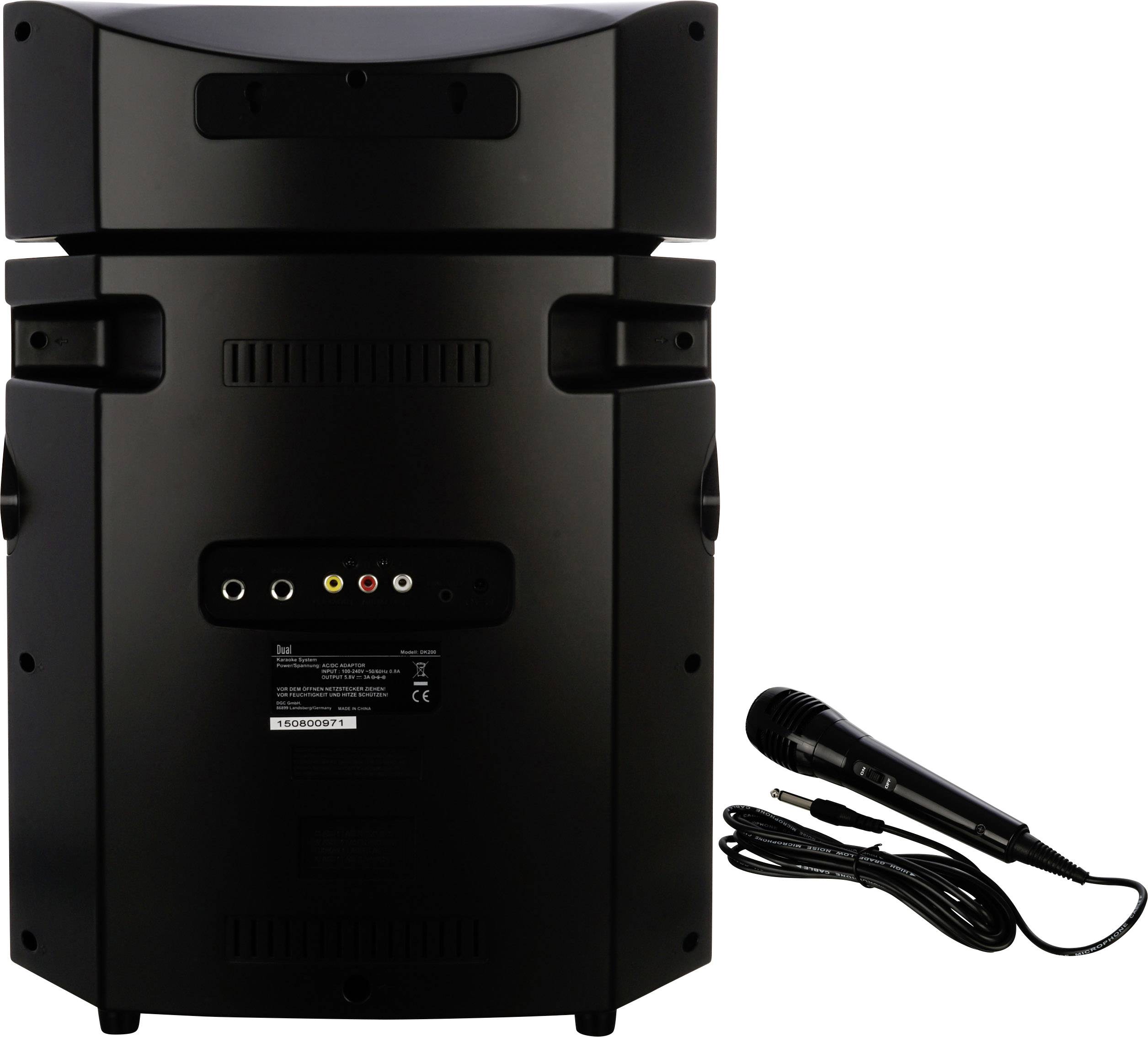 Dual DK 200 Karaoke-Anlage Aufnahmefunktion, Inkl. Mikrofon