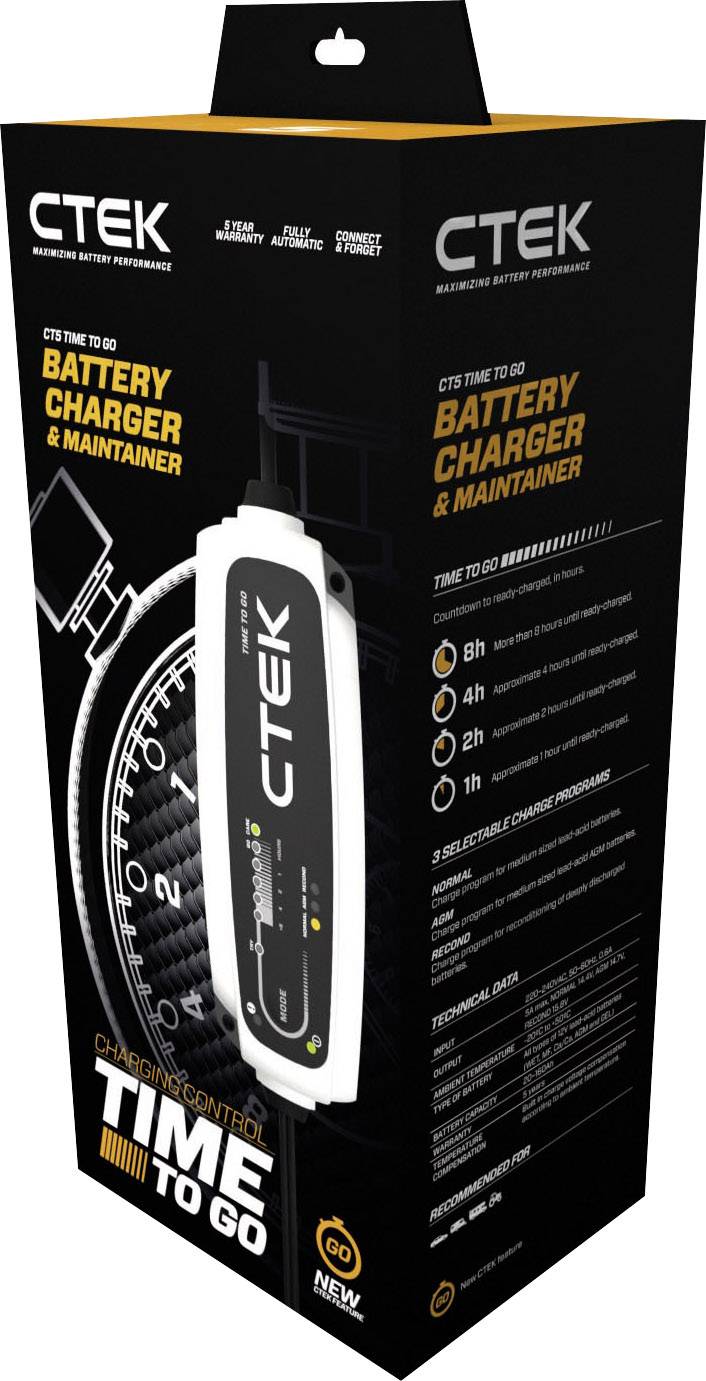CTEK CT5 TIME TO GO 40-161 Automatikladegerät 12V 5A