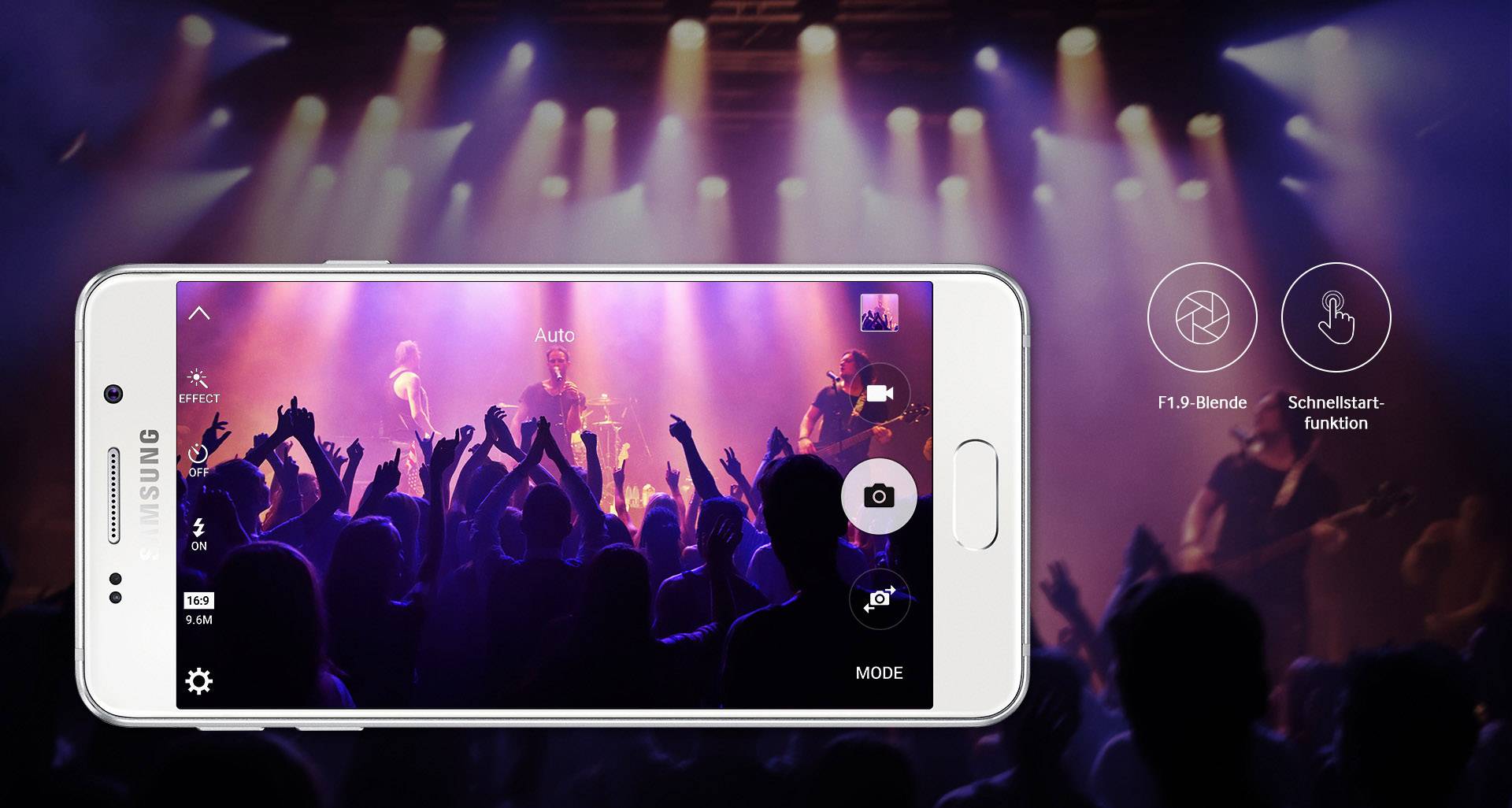 Samsung Galaxy A3 (2016) SM-A310F Smartphone 16 GB  () Schwarz Android™ 5.1 Lollipop Single-SIM