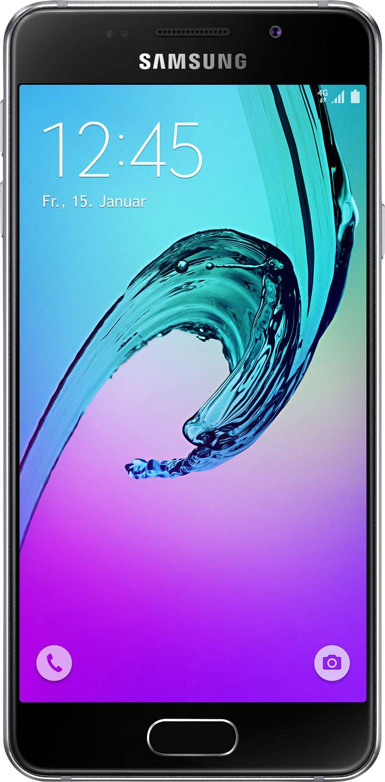Samsung Galaxy A3 (2016) SM-A310F Smartphone 16 GB  () Schwarz Android™ 5.1 Lollipop Single-SIM