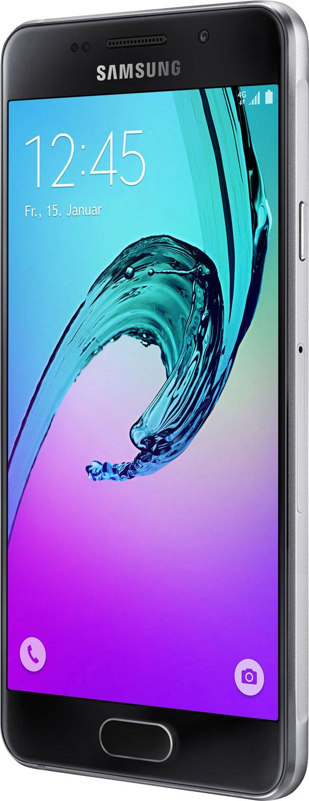 Samsung Galaxy A3 (2016) SM-A310F Smartphone 16 GB  () Schwarz Android™ 5.1 Lollipop Single-SIM