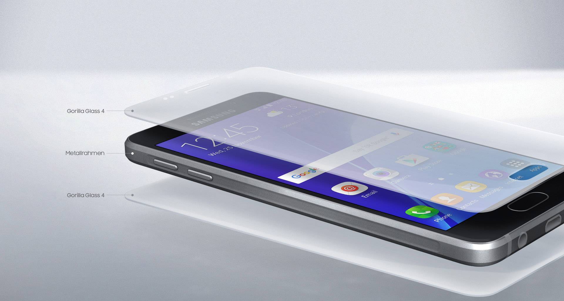 Samsung Galaxy A3 (2016) SM-A310F Smartphone 16 GB  () Schwarz Android™ 5.1 Lollipop Single-SIM