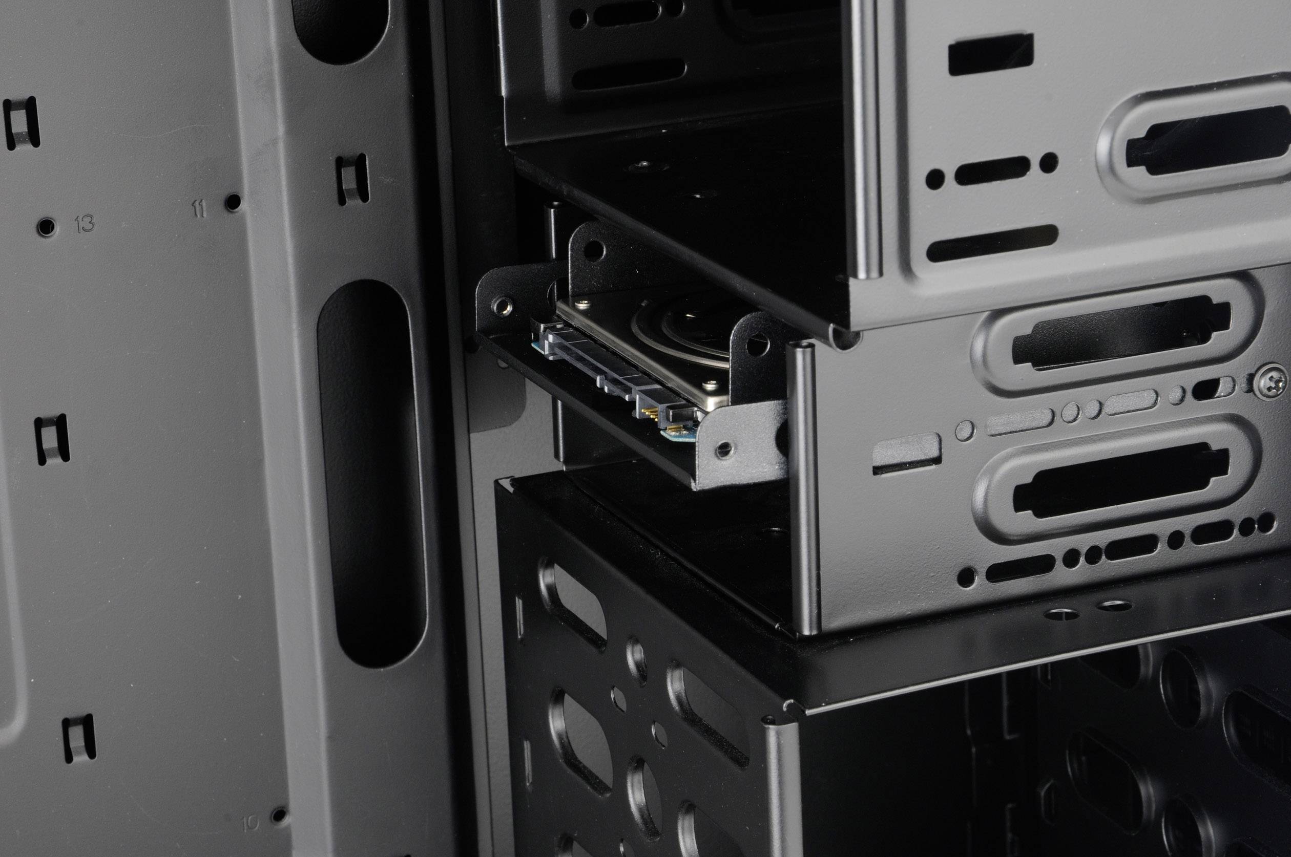 Renkforce AK-HDA-03M1B 3.5 Zoll (8.89 cm) Festplatten-Einbaurahmen HDD/SSD Anzahl Festplatten (max.): 2 x 2.5 Zoll