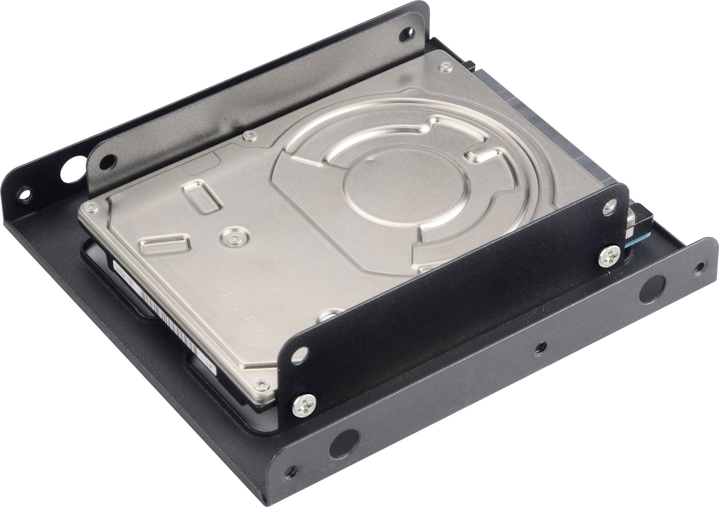 Renkforce AK-HDA-03M1B 3.5 Zoll (8.89 cm) Festplatten-Einbaurahmen HDD/SSD Anzahl Festplatten (max.): 2 x 2.5 Zoll
