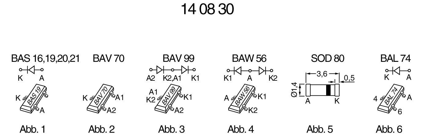 Diotec Ultraschnelle Si-Diode LL4148 SOD-80C 100V 150mA