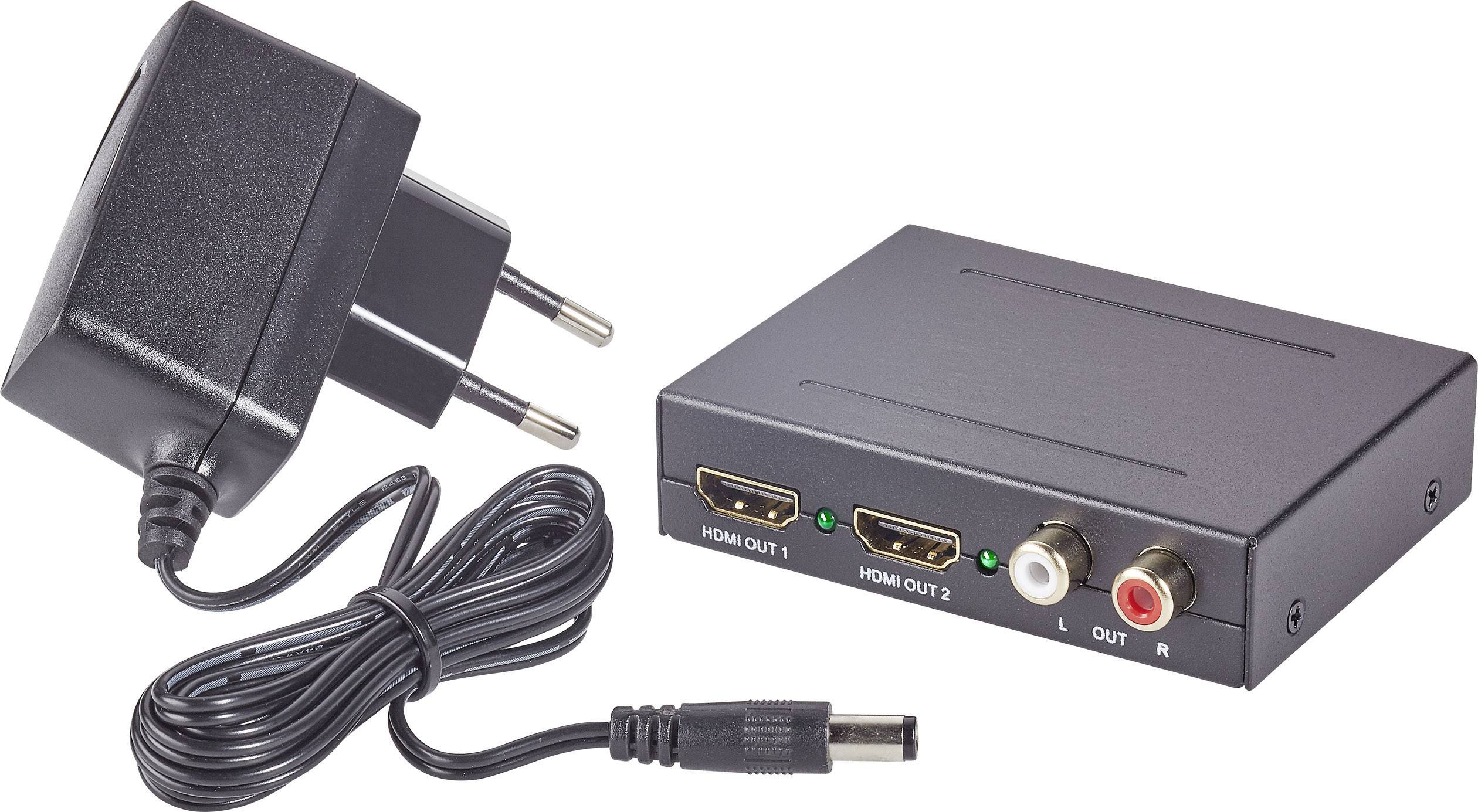 SpeaKa Professional Audio Extraktor SP-AE-HDCT-2P [HDMI - HDMI, Cinch, Toslink] 1920 x 1080 Pixel