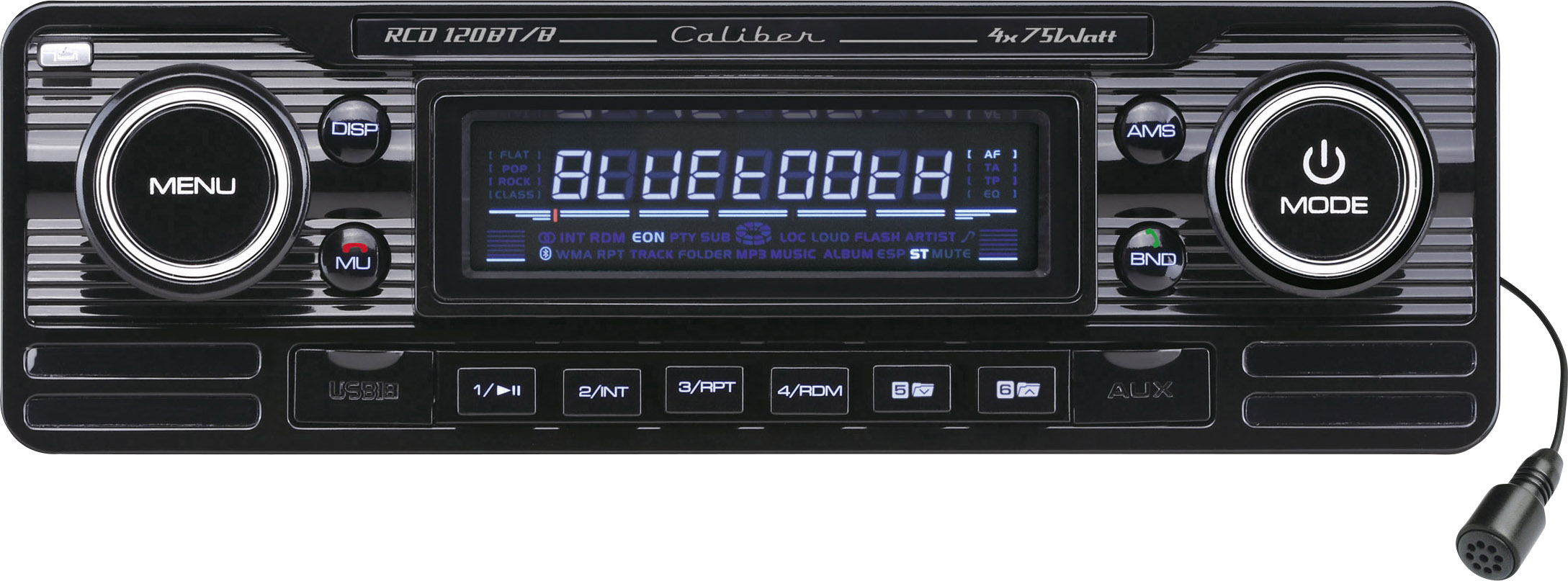 Caliber RCD-120BT/B Autoradio Retro Design, Bluetooth®-Freisprecheinrichtung