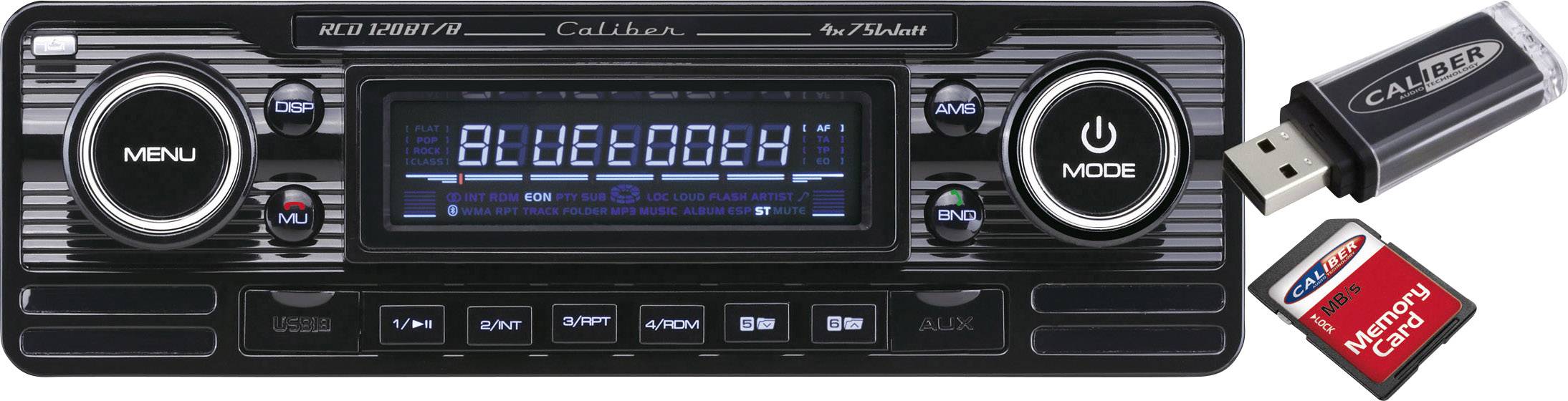 Caliber RCD-120BT/B Autoradio Retro Design, Bluetooth®-Freisprecheinrichtung