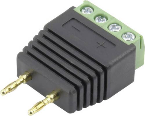 93013c1127 Laborstecker Stecker, gerade Stift-Ø: 2 mm Schwarz 1 St.