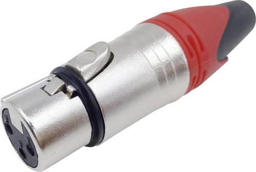 TRU COMPONENTS XLR-Steckverbinder Kupplung, gerade Polzahl: 3 Silber 1St.