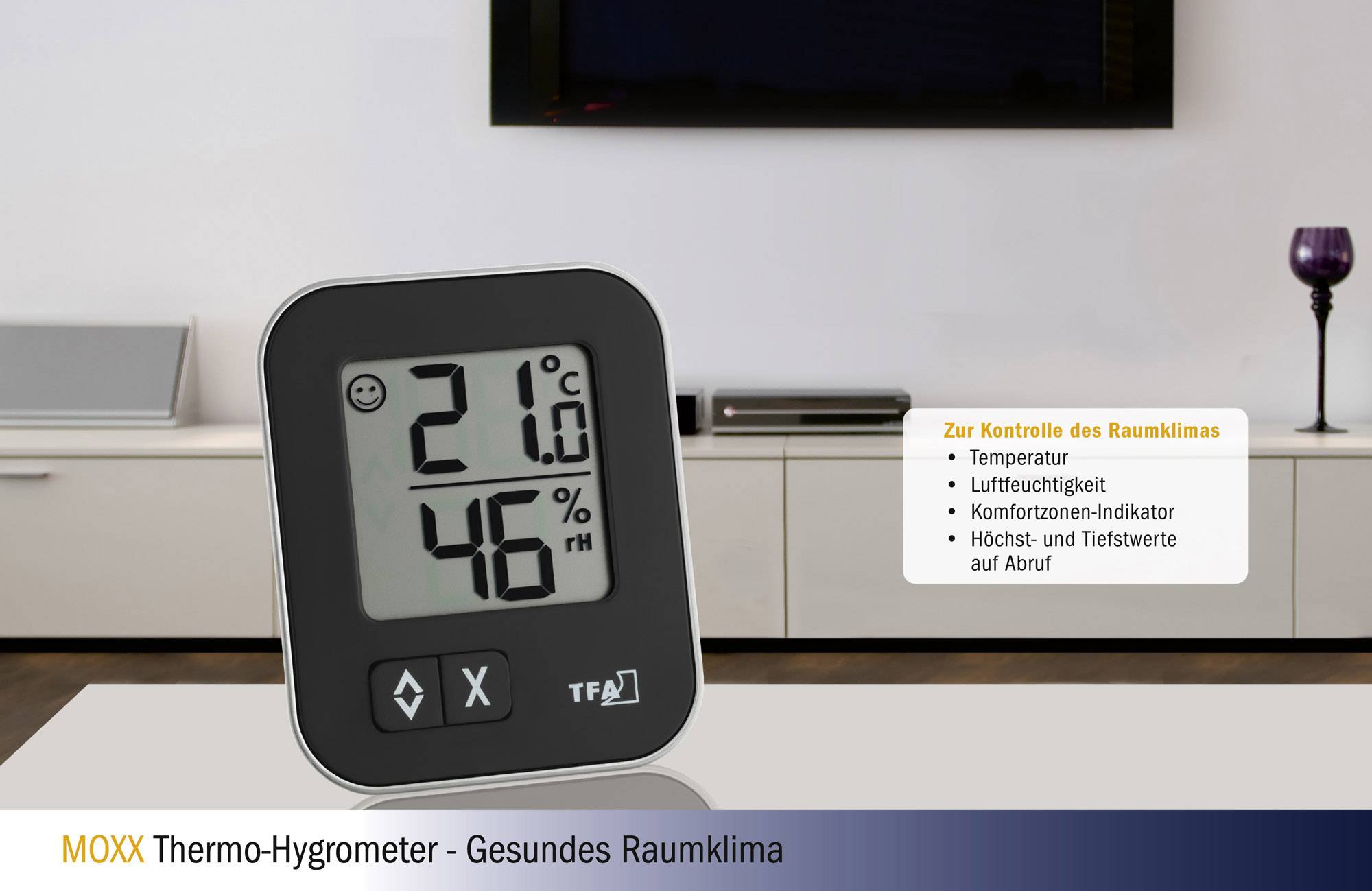 TFA Dostmann 30.5026.01 Luftfeuchtemessgerät (Hygrometer) 20% rF 99% rF