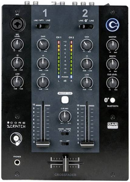DAP Audio CORE SCRATCH 2-Kanal DJ Mixer