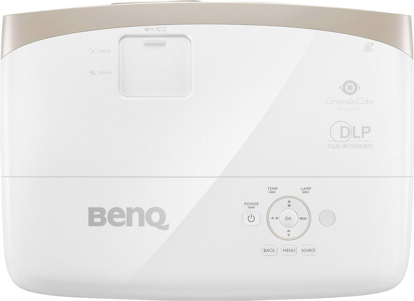 BenQ Beamer W2000  DLP Helligkeit: 2000 lm 1920 x 1080 HDTV 15000 : 1 Weiß