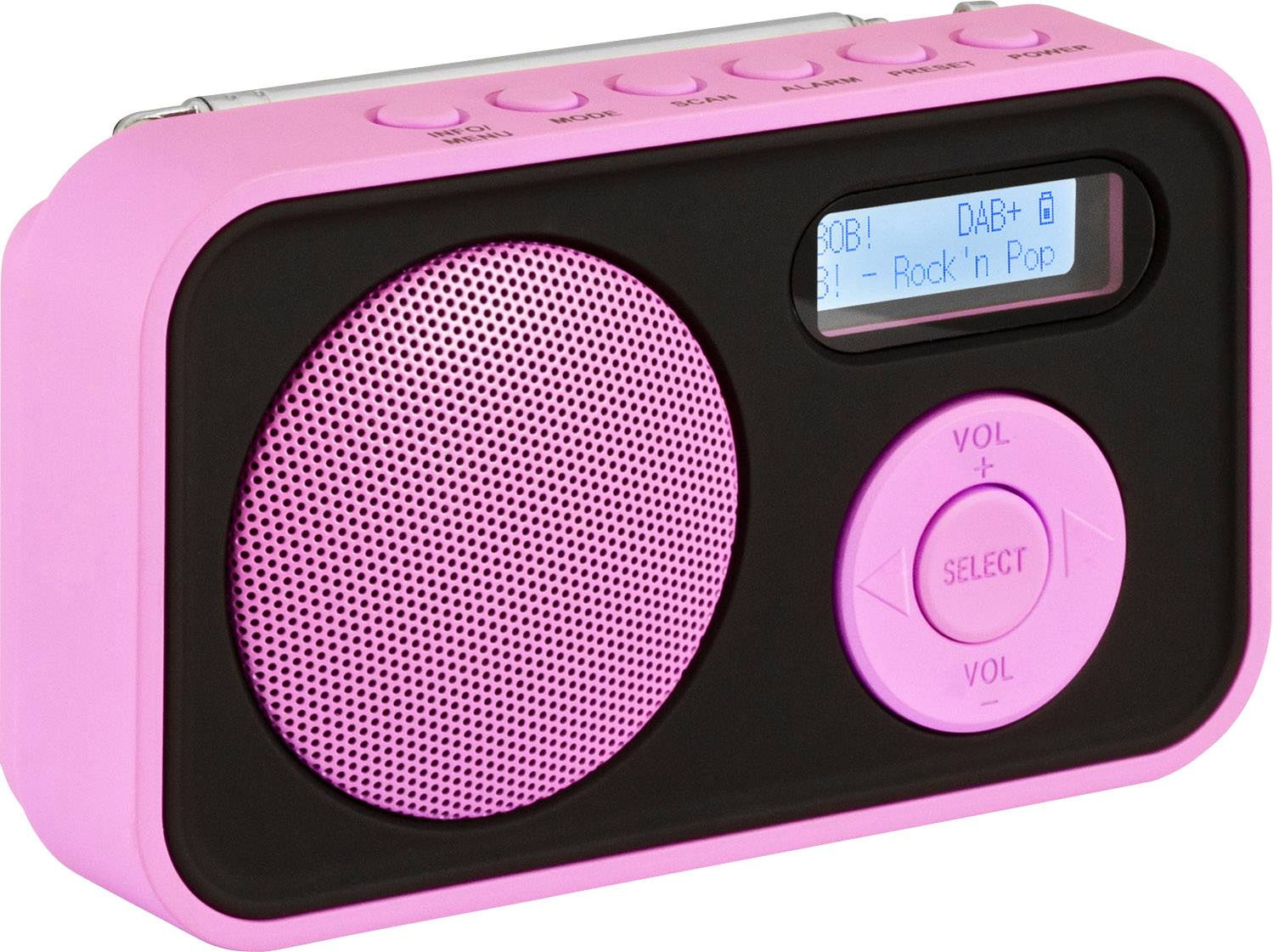 Imperial Dabman 12 Kofferradio wiederaufladbar Pink
