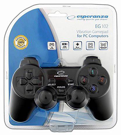 Esperanza WARRIOR Gamepad PC Schwarz