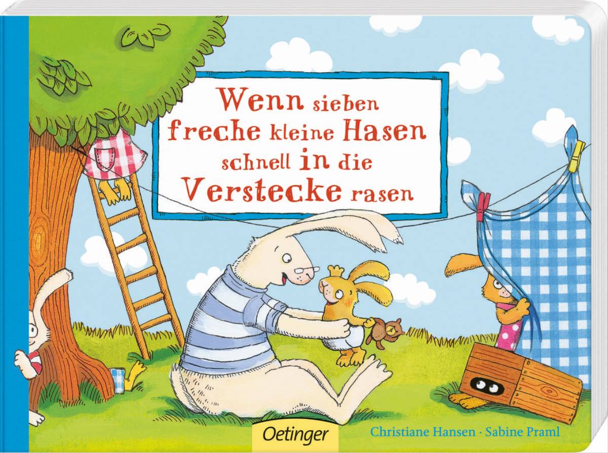 Wenn sieben freche kleine Hasen schnell in die Verstecke rasen