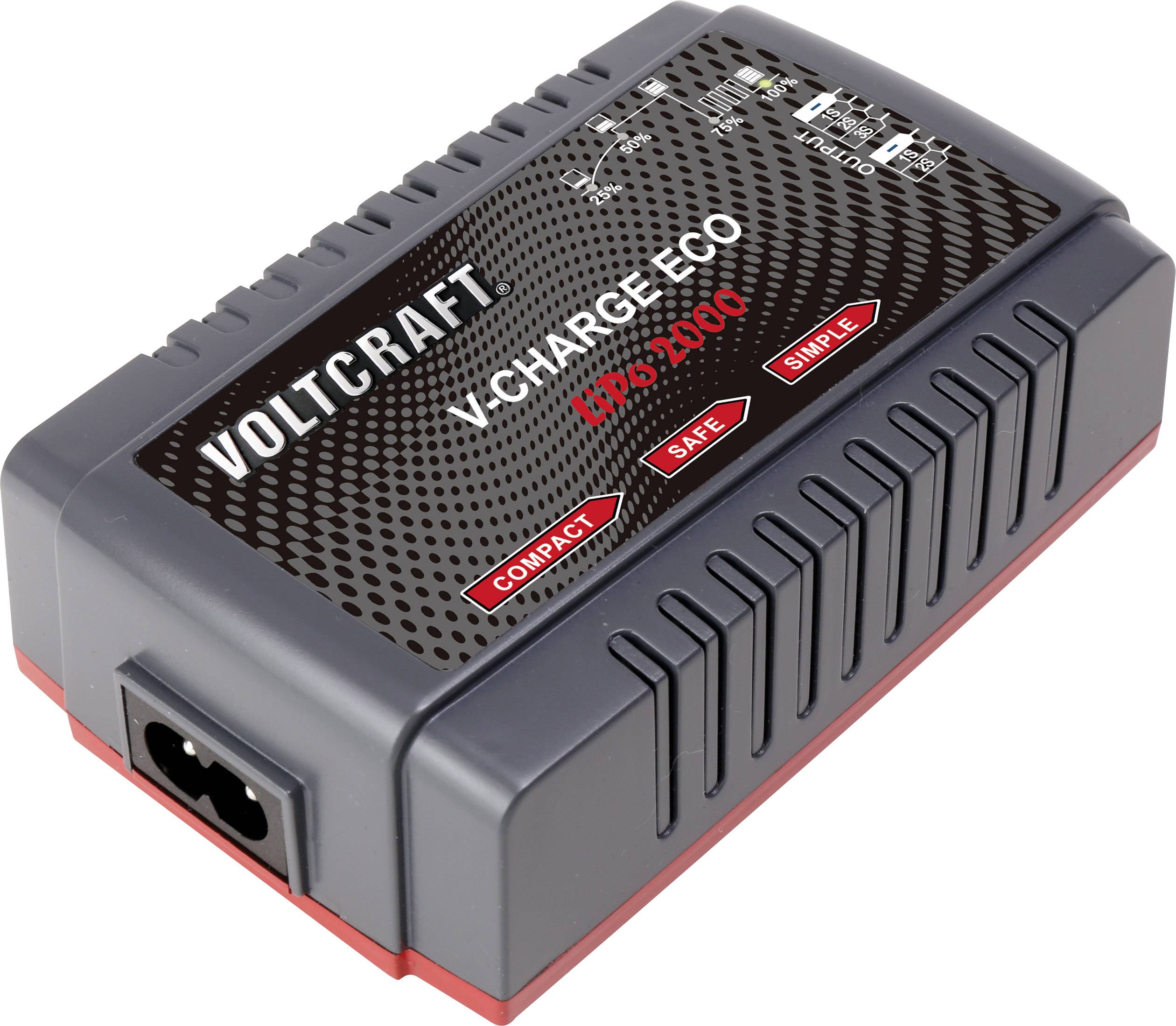 VOLTCRAFT V-Charge Eco LiPo 2000 Modellbau-Ladegerät 230 V 2 A LiPo