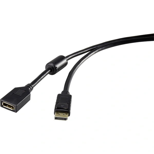 Renkforce DisplayPort Verlängerungskabel DisplayPort Stecker, DisplayPort Buchse 1.80m Schwarz RF-4229025 vergoldete Renkforce DisplayPort Verlängerungskabel DisplayPort Stecker, DisplayPort Buchse 1.80m Schwarz RF-4229025 vergoldete