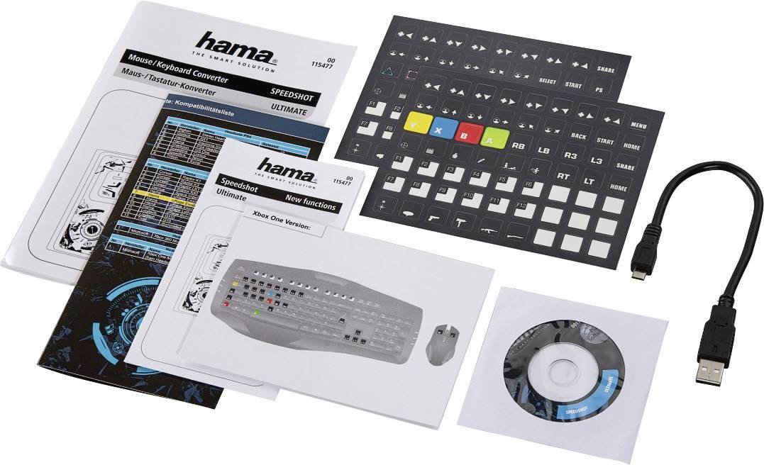 Hama Speedshot Ultimate Tastatur & Maus Konverter PS3, PS4, Xbox 360, Xbox One
