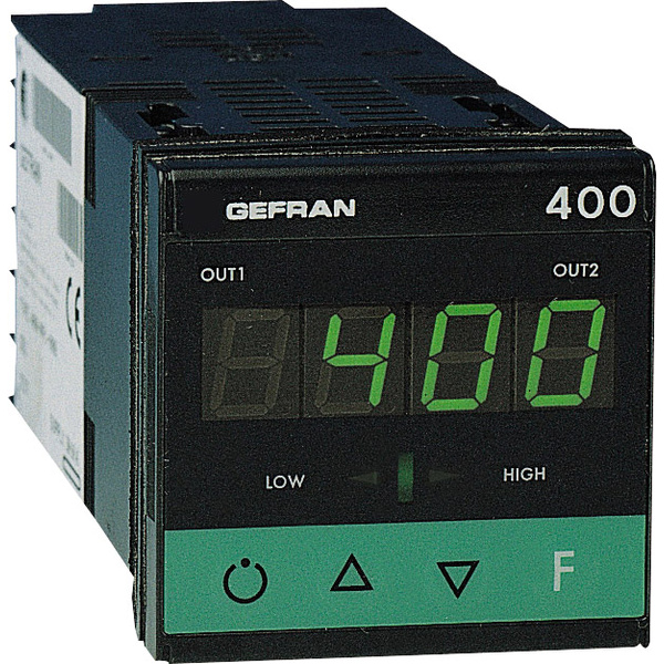 Gefran 400-DR-1-000 Temperaturregler J, K, R, S, T, B, E, N, Pt100, PTC -55 bis 120 °C Relais 5 A