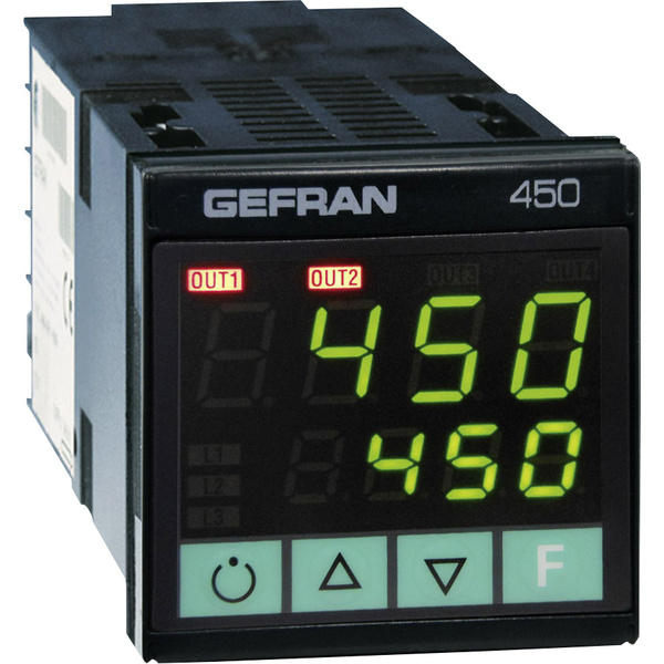 Gefran 450-R-R-1 Temperaturregler J, K, R, S, T, B, E, N, Pt100 -200 bis 600°C Relais 5A (B x H) 48mm x 48mm