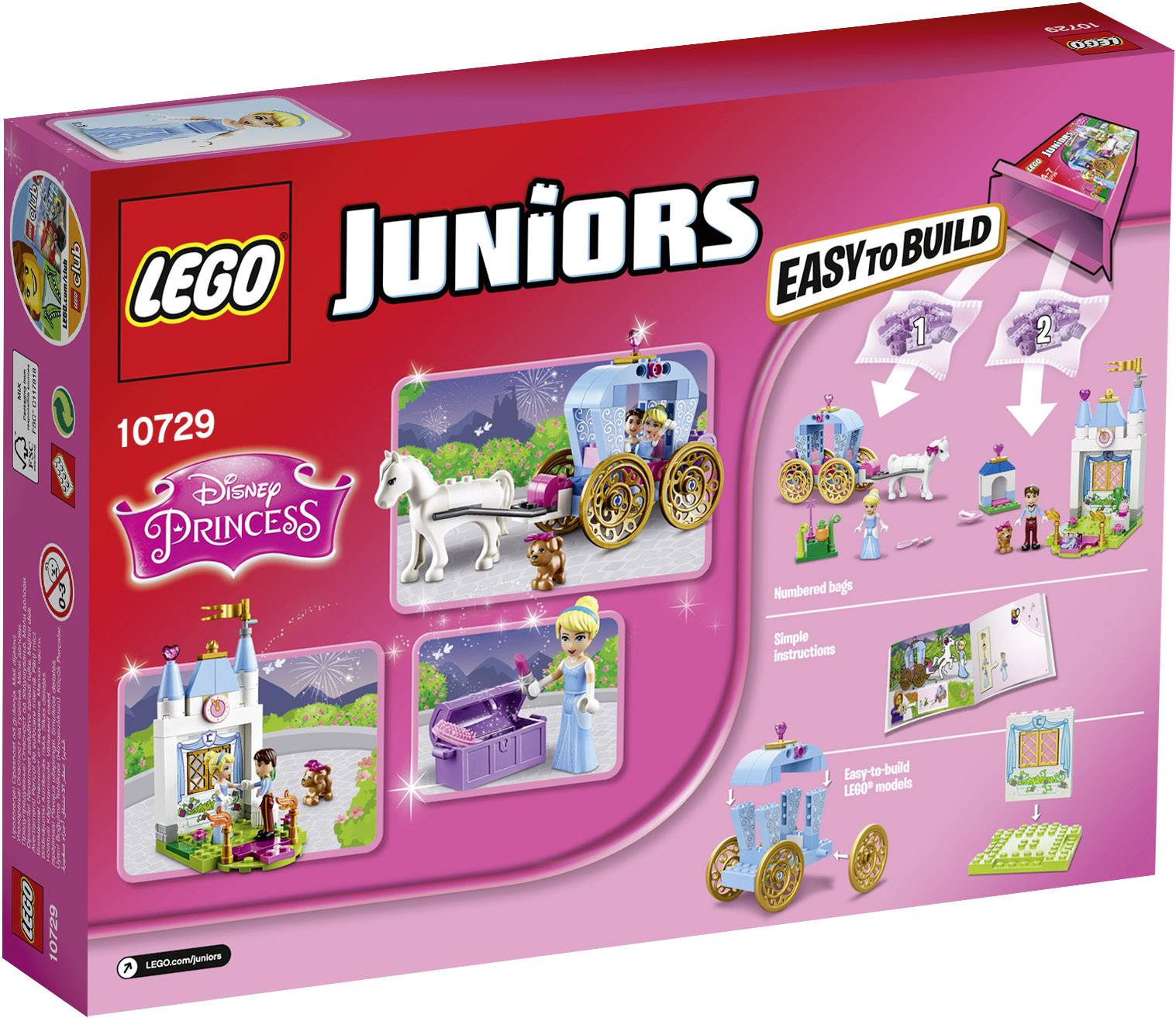 10729 LEGO® JUNIORS Cinderellas Märchenkutsche