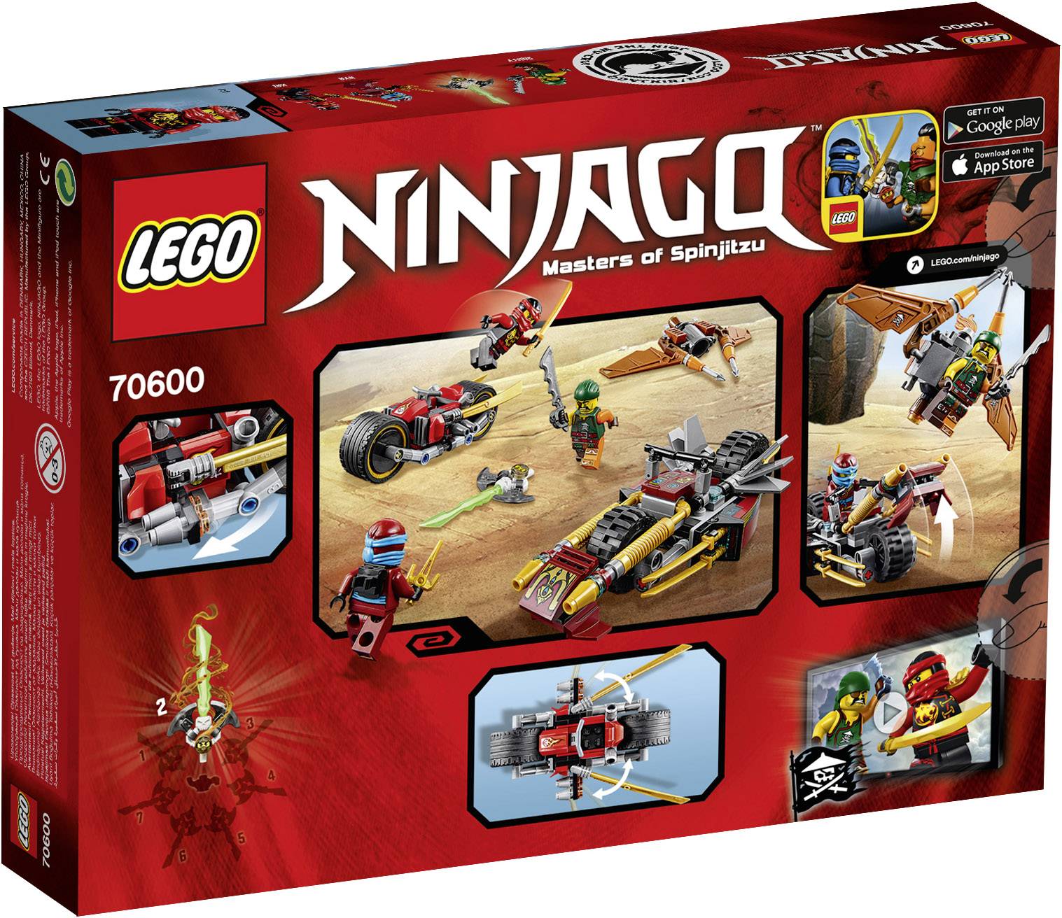 70600 LEGO® NINJAGO Ninja-Bike Jagd