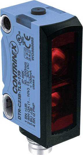 Contrinex DTR-C23PB-TMS-139 Abstandssensor 1 St. 24 V/DC Reichweite max. (im Freifeld): 80mm