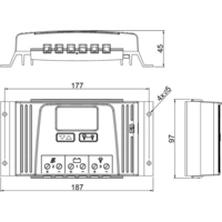 Steca Solarix 2525 Laderegler PWM 12 V, 24V 25A Steca Solarix 2525 Laderegler PWM 12 V, 24V 25A