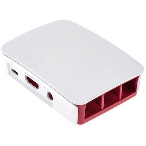 Raspberry Pi® SBC-Gehäuse Geeignet für: B+, 2 B, 3 B, 3 B+ Rot, Weiß