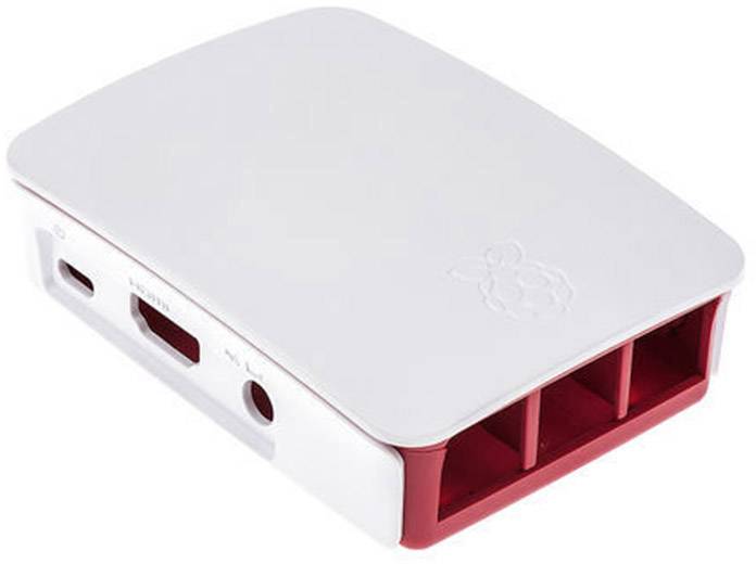 Raspberry Pi® SBC-Gehäuse Geeignet für: Raspberry Pi® B+, Raspberry Pi® 2 B, Raspberry Pi® 3 B, Raspberry Pi® 3 B+ Rot, Weiß