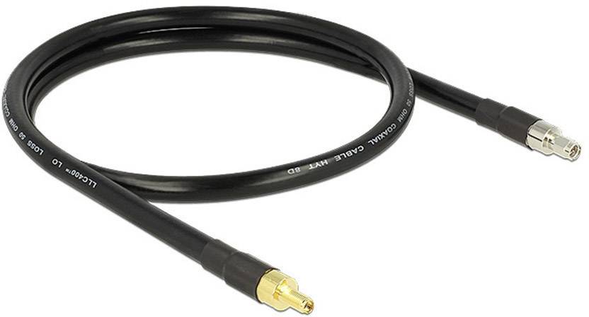 Delock WLAN-Antennen Anschlusskabel [1x SMA-Stecker - 1x SMA-Buchse] 1.00 m Schwarz